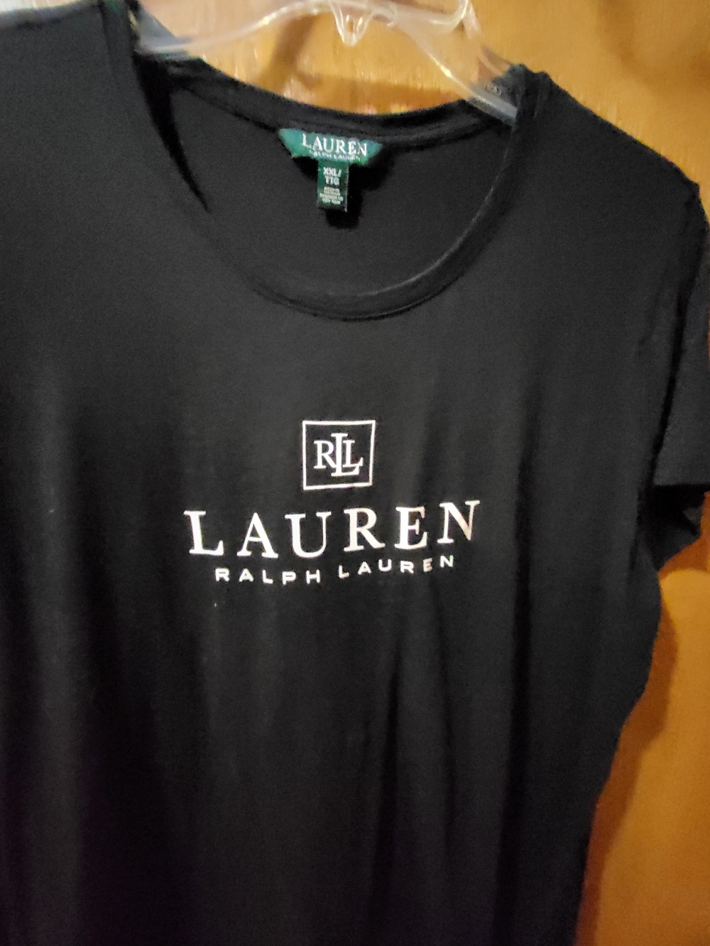 Lauren Ralph Lauren Black T-Shirt with White Logo